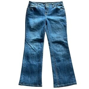 Lands' End Women's Wide Leg Jeans Original‎ Fit 2 Size 4